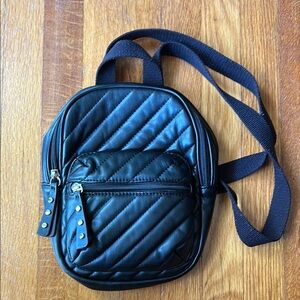 Zara Black Quilted Mini Bag
